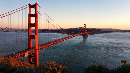 A Golden Gate híd San Franciscónál