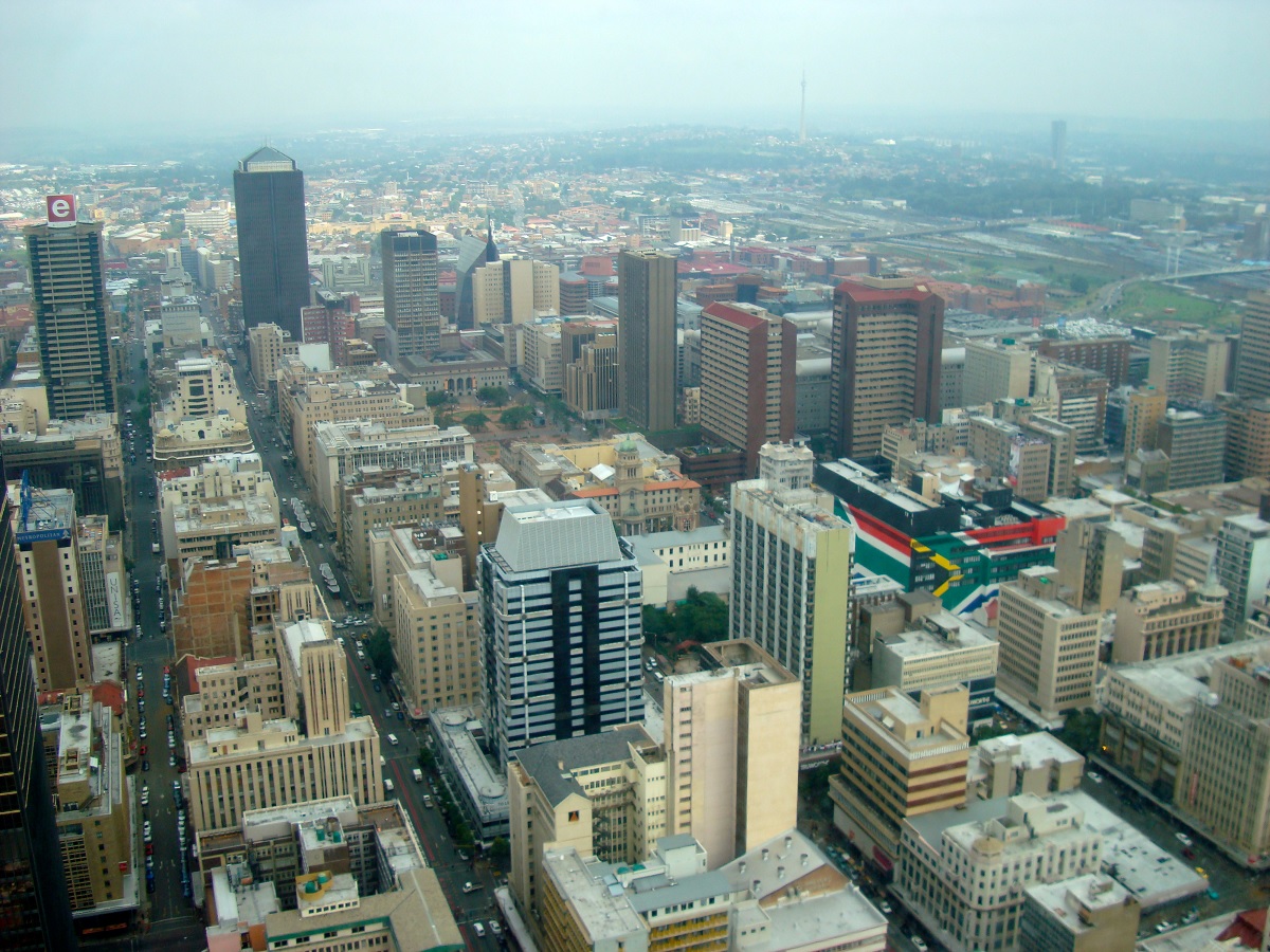 Részlet Johannesburg belvárosából (illusztráció)